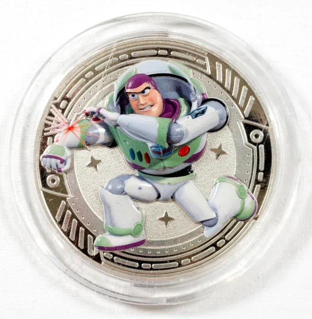 Buzz Lightyear (Firing Laser) Disney medallion coin, front (Store Command, Magic Kingdom)