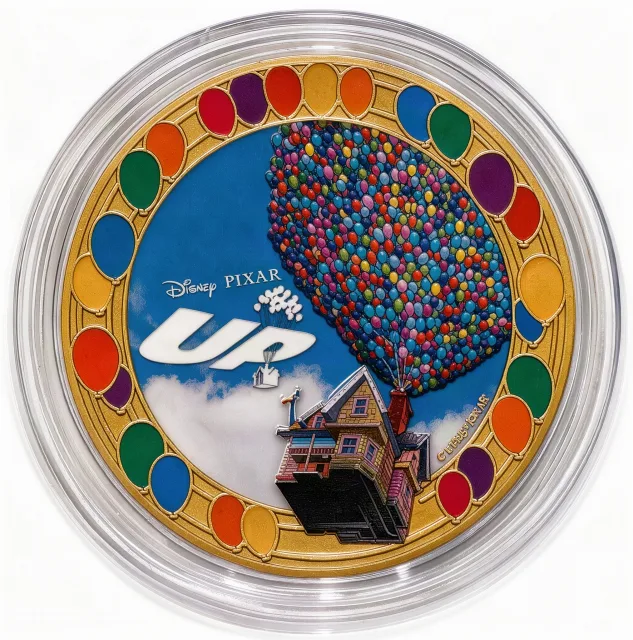 Up House Disney medallion coin, front (Port of Entry, EPCOT)