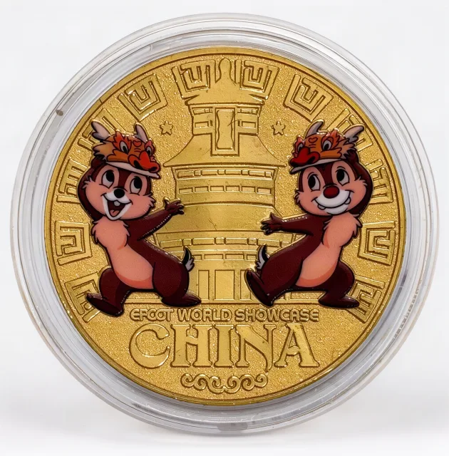 Chip 'n' Dale Disney medallion coin, front