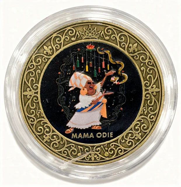 Mama Odie Disney medallion coin, front (Tiana's Bayou Adventure, Magic Kingdom)