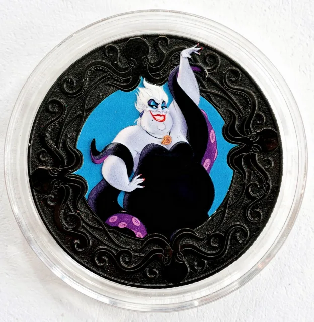Ursula Disney medallion coin, front (Disney Traders, EPCOT)