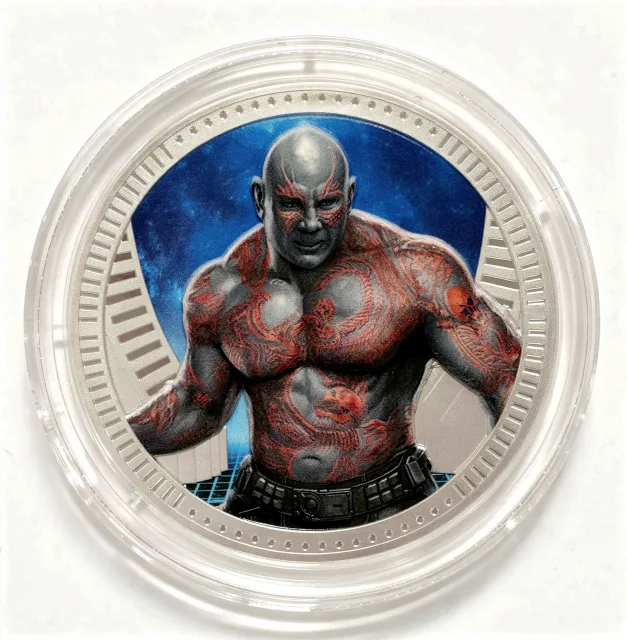 Drax Disney medallion coin, front (Treasures of Xandar, EPCOT)