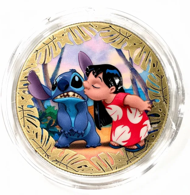 Lilo & Stitch Disney medallion coin, front (Disney's Polynesian Village Resort, Resort Hotels)