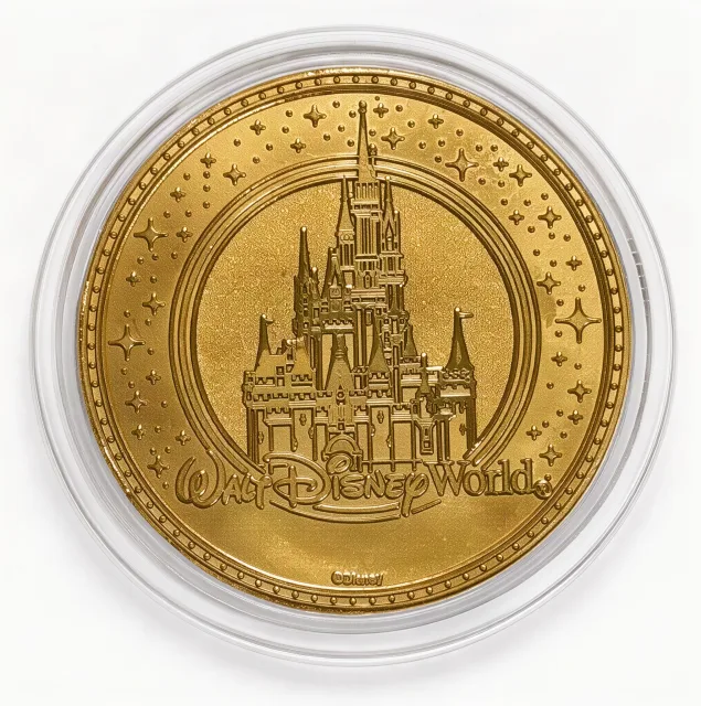 Contemporary Resort Monorail Disney medallion coin, back (Disney's Contemporary Resort, Resort Hotels)